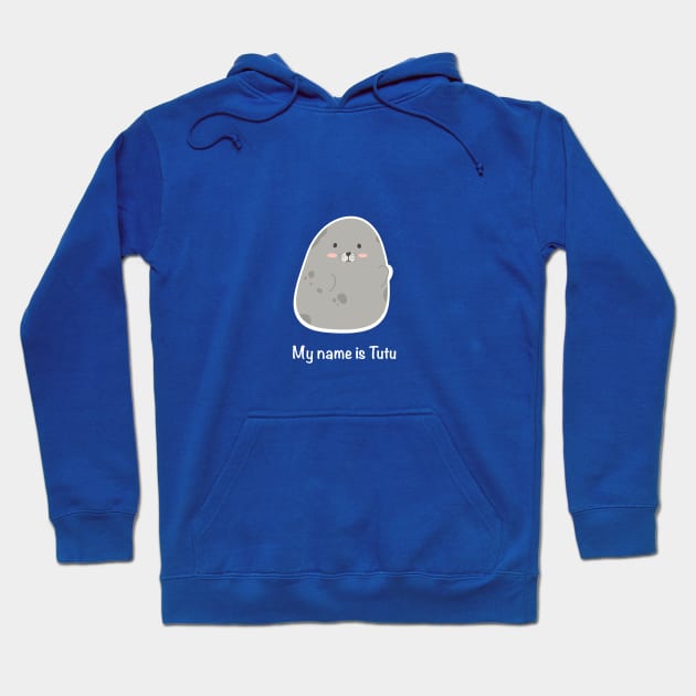 Tutu the Seal - My name is Tutu - Seal Doodles Collection Hoodie by CyndyK